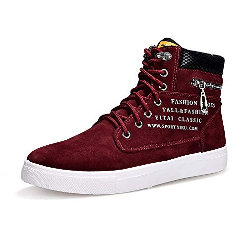tazimall Men's High Top Oxfords Sneakers Students Canvas